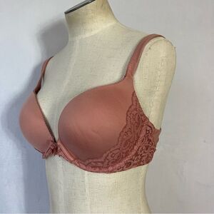 3/$20🌴 Victoria’s Secret push-up bra 34D pink comfortable lace full coverage